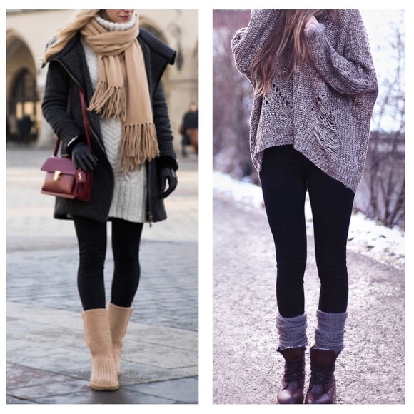 The Ivory Elephant Pants - Black fleece lined leggings